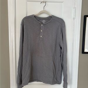 J. Crew Charcoal Long Sleeve Henley